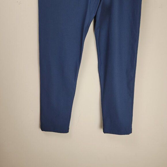 Lululemon ABC Classic Fit 5 Pant Men's Sz 32 Navy 5 Pocket Warpstreme - Picture 5 of 10